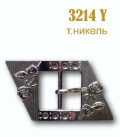Пряжка (с язычком) 3214Y темный никель внутр. размер 25 мм