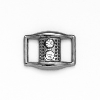 Пряжка металлическая со стразами