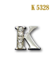 Буква объемная со стразами металлическая K 5328