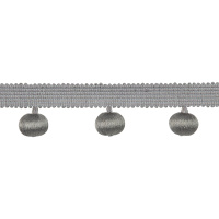 Бахрома с шариками A8300-6 Mirtex Premium серый (L4 см/d2.3см)