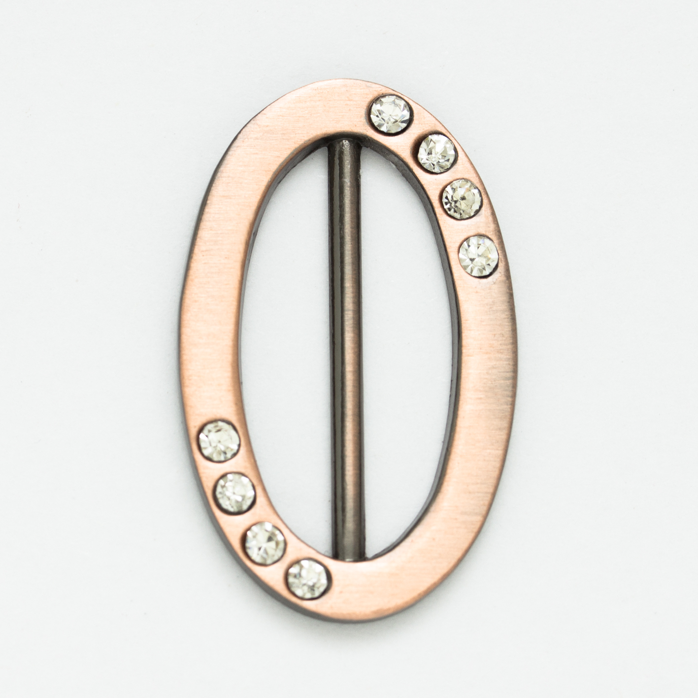 Пряжка металлическая со стразами