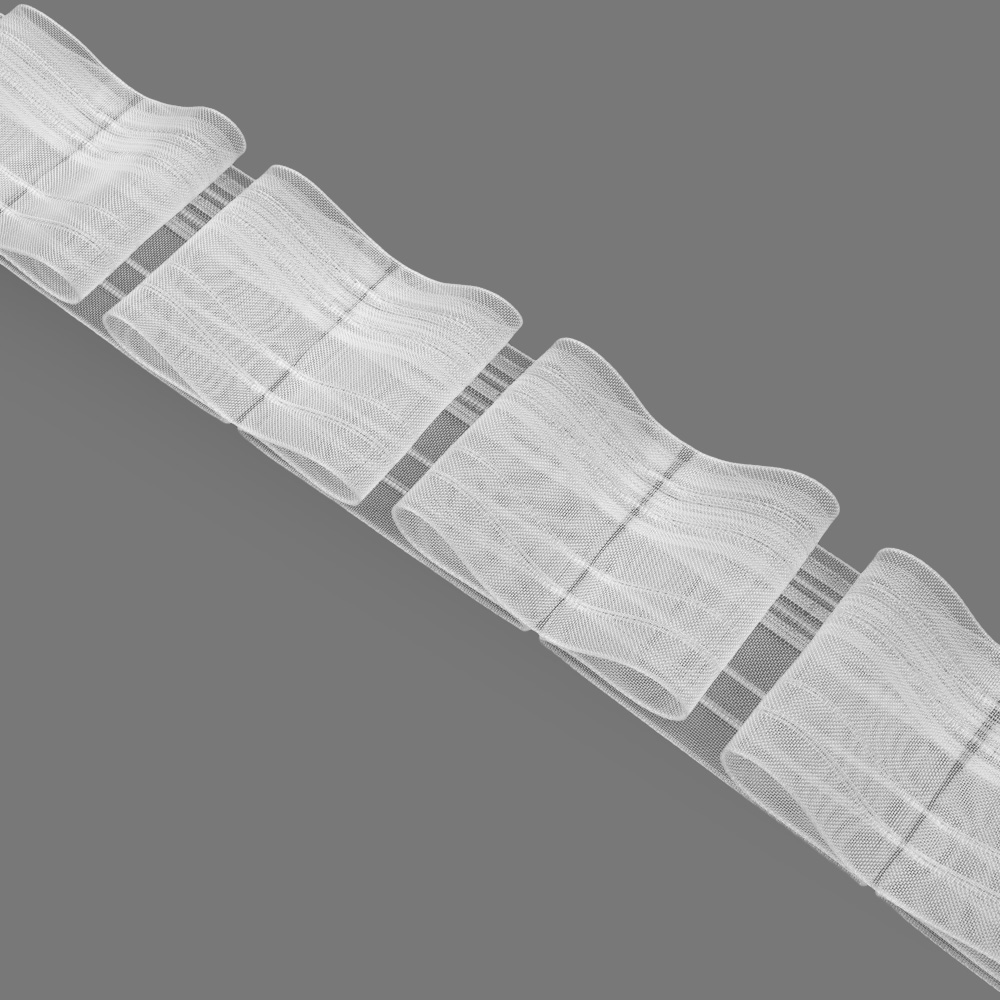 Шторная лента сборка банты