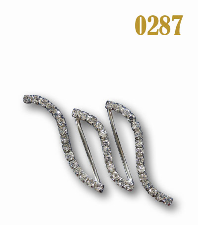 Пряжка металлическая со стразами