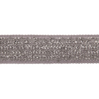 Бордюр для штор "Букле" GP03-82-SILVER MirTex серый (4,5 см)