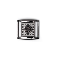 Пряжка металлическая со стразами