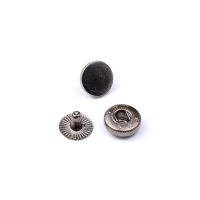 Кнопки "Альфа" Y378 темный никель 15 мм