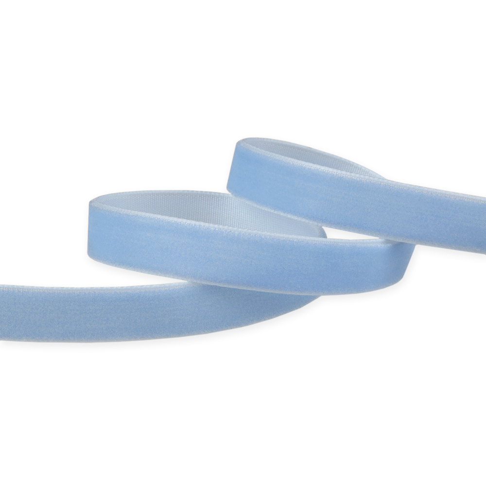 Однотонная бархатная лента