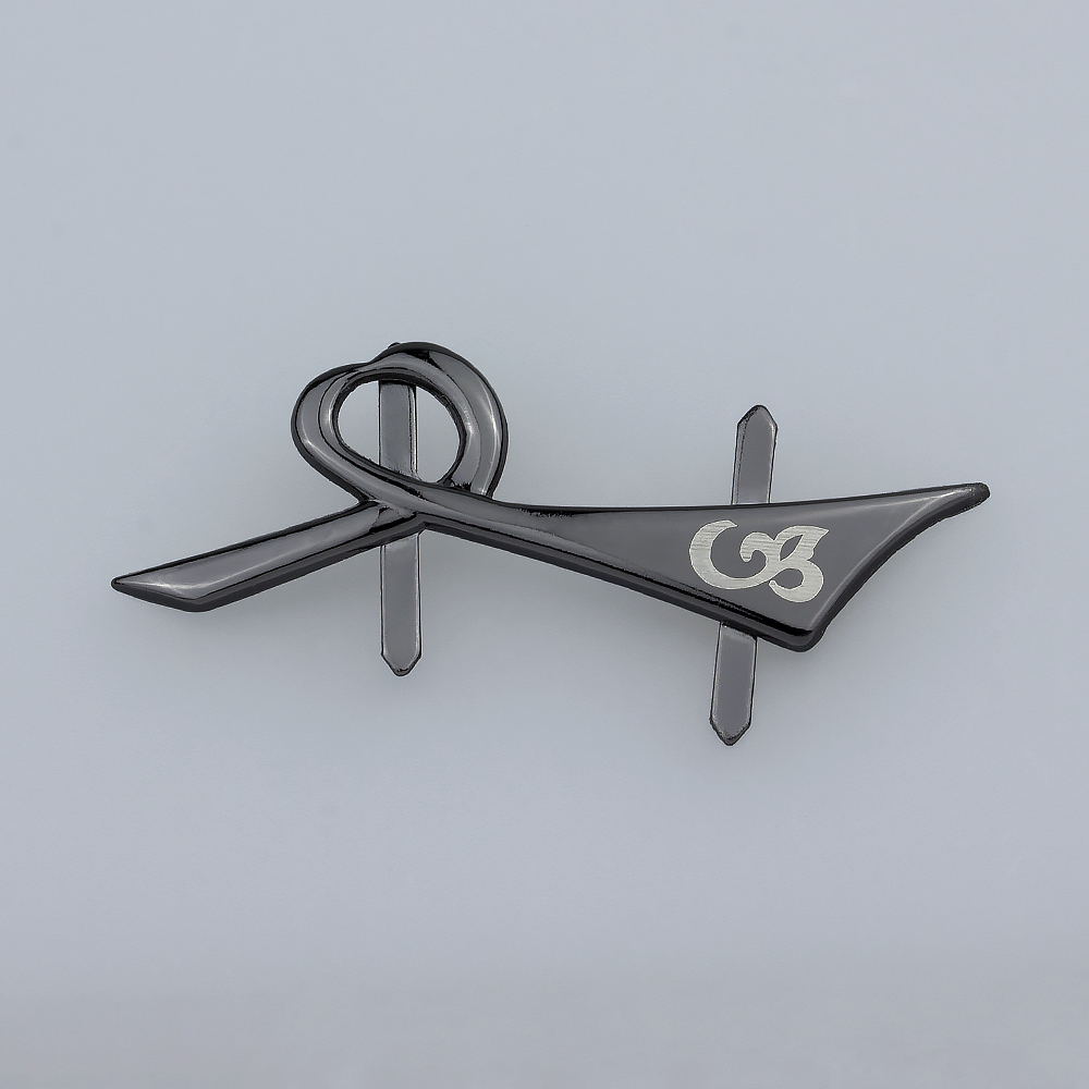 Эмблема-усик 4606 темный никель