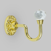 Держатель для штор и подхватов со стеклянной вставкой