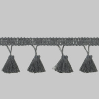 Бахрома C146-4 темно-серый с кисточками