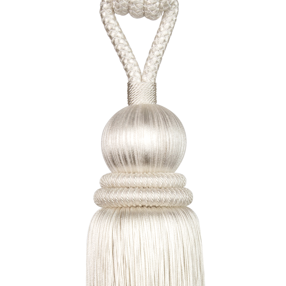 Кисть подхват для штор 1237F-A8300-2 молочный Mirtex Premium (WHITE) (L70/27см)
