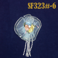 Объемное украшение SF323#-6 голубое (уп. 50 шт.)