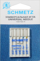 Иглы универсальные Schmetz 130/705H, джинсовые, стрейч  №70-90  (VVS SORT) 5 шт