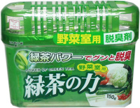 Дезодорант-поглотитель неприятных запахов KOKUBO, экстракт зелёного чая, для холодильника (овощная камера), 150 г