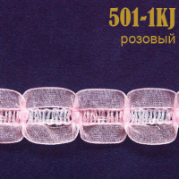 Тесьма вязаная с капроном 501-1KJ розовый