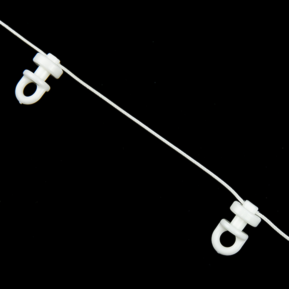 Шнур с глайдерами поворотными LC 80 Oz-is для ленты "Волна" 3799M, TZ21 (d11 мм/ шаг 8 см)