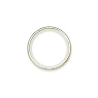 Кольцо тихое металлическое для карнизов диаметром 25/28 мм 178 хром глянец, D43/35 мм