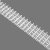 Шторная лента с фиксированной карандашной сборкой