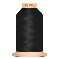 Оверлочная нить Gutermann Tera №180 2000м цвет 000 (черные)