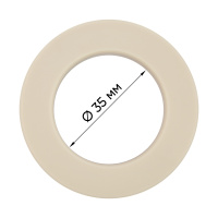 Трехзамковые люверсы для штор 35 мм "СМ" 100 матовый бежевый