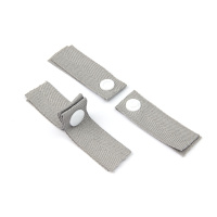 Кнопки на ленте для фиксации складок у штор QZ-A1 серый пластиковые(L 6 см*2 шт)