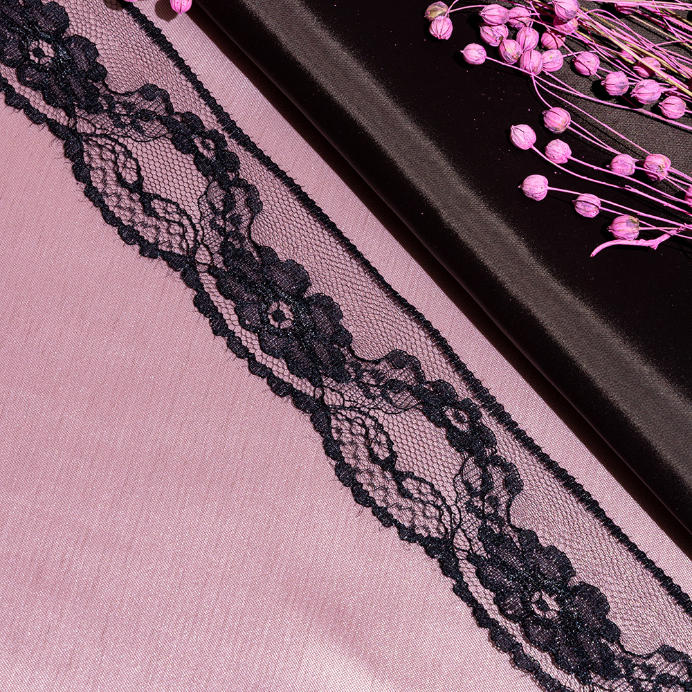 Кружево капроновое 433 черный, 5 см