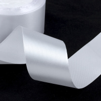 Лента атласная 50 мм белый №001 (22,86 м)