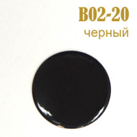Украшения металлические клеевые Круг B02-20 черный