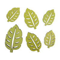 Набор декоративных элементов "листья бука" Rayher 46388452 (6 шт)