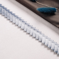 Тесьма-оборка 201201HT-3 серый (GCC319)