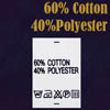 Ярлык на одежду - состав ткани 60% Cotton 40% Polyester (500)