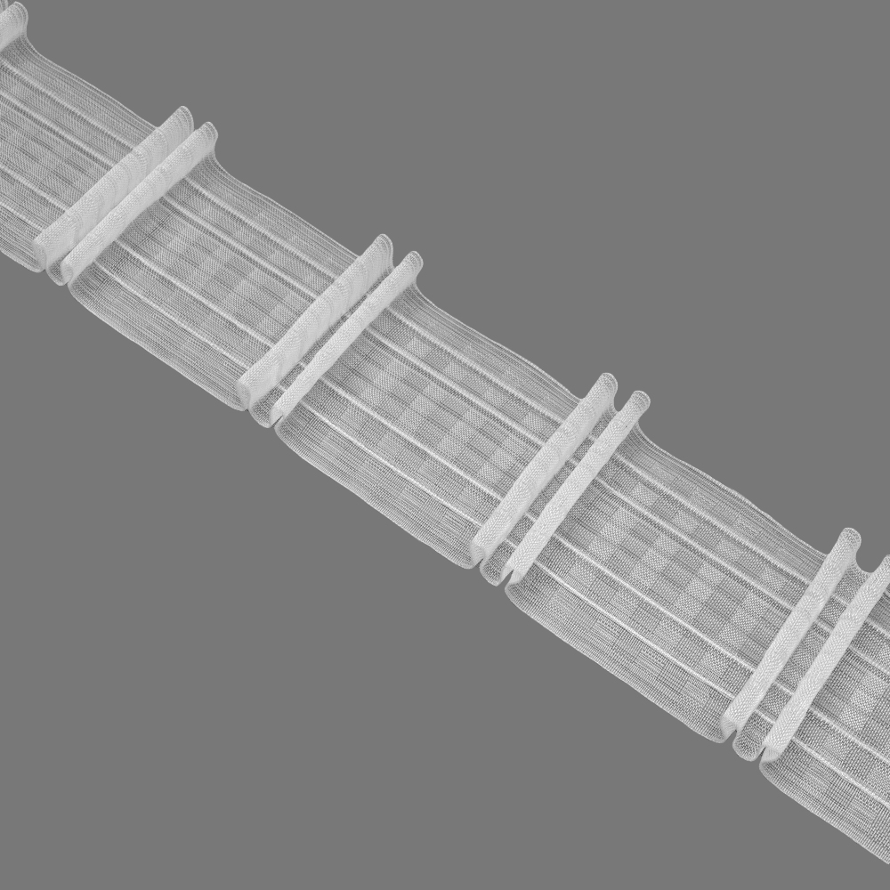 Шторная лента с лучевой сборкой