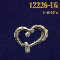 Эмблема-усик со стразами никель 12226-UG