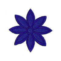 Аппликация клеевая 5-5# цветок синий