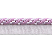 Кант шторный (искусственный шелк) SHK20-2 розовый/белый