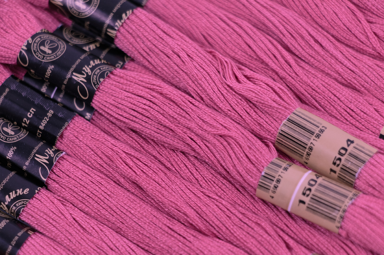 Нить для вышивания МУЛИНЕ, 10 м, 2,23 г, цвет 1504