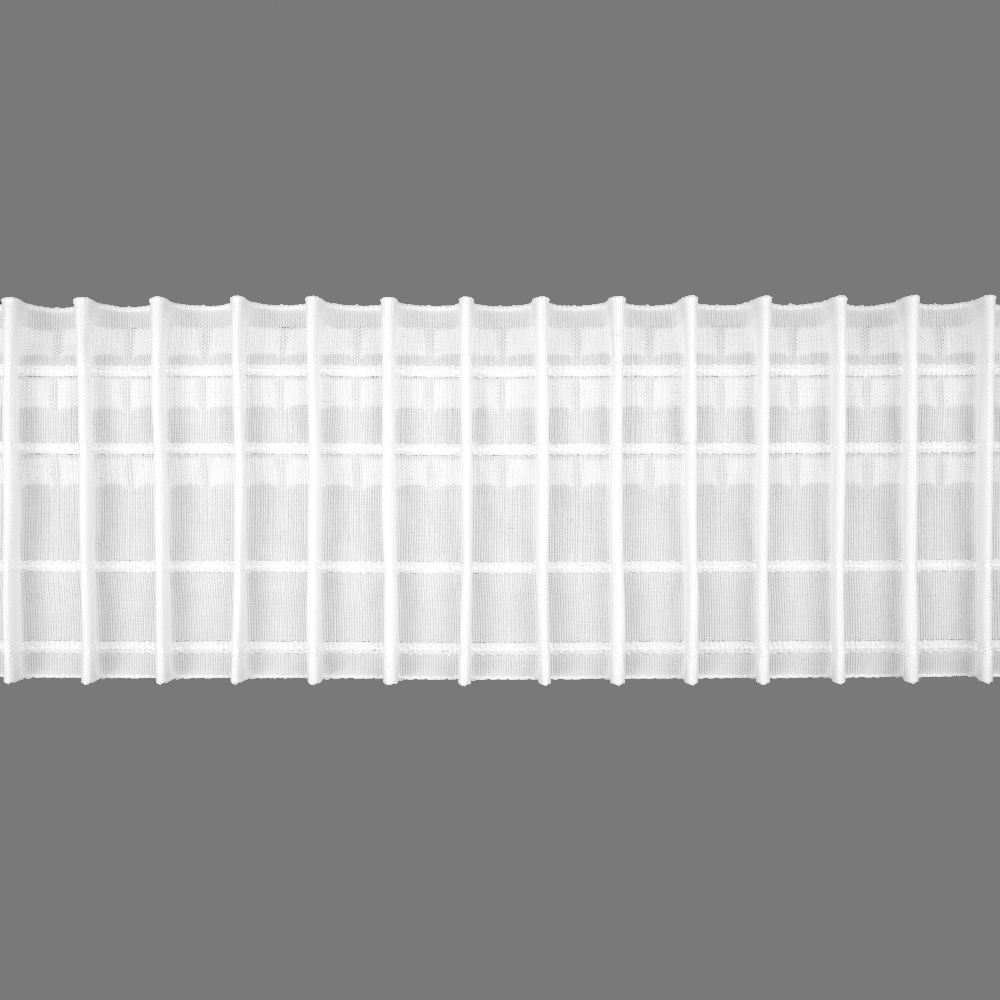 Шторная лента 4441P/ mini (1:2) Oz-is Premium тканая 10 см (3 кармана, корд 4 шнура)