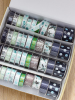 Набор декоративных лент 3231-DCR синий (1уп = 44рул = 88ярд)