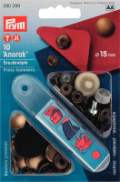Кнопки 390299 Prym "Anorak" латунь 15 мм (10 шт)