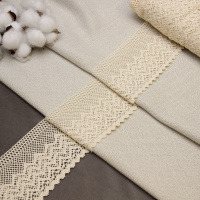 Кружево вязаное 5347 рисовый 100%ХЛ (шир. 88 мм)