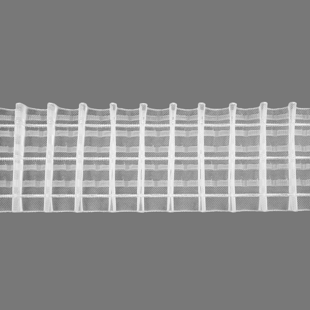 Шторная лента многокарманка 3951MP (1:2,5) Oz-is Premium прозрачная 8 см (5 карман., корд-3 лески)