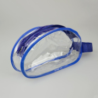 Упаковка с молнией для швейной фурнитуры W057-2064 синий/прозрачный