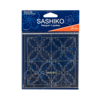 Шаблон для вышивки сашико "семь сокровищ" Hemline ERS.004 (1 шт)