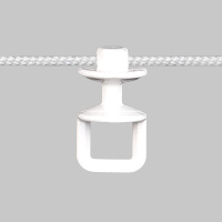 Корд с глайдерами НЕповортные для лент «Система Волна» LCB80-WHITE Oz-is белые (шаг 8 см)