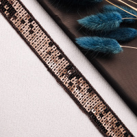 Тесьма с пайетками