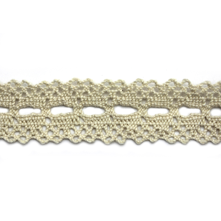 Кружево вязаное QY0056C бежевый, 2.2 см