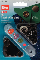 Кнопки Prym Sport+Camping 390199 15 мм цвет состаренной латуни (10 шт)