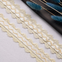 Тесьма кружево 61A-1-UG1286 бежевый