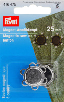 Магнитная пришивная кнопка 416475 Prym 25 мм серебристая