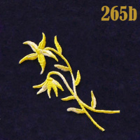 Аппликация клеевая Цветок 265b желтый